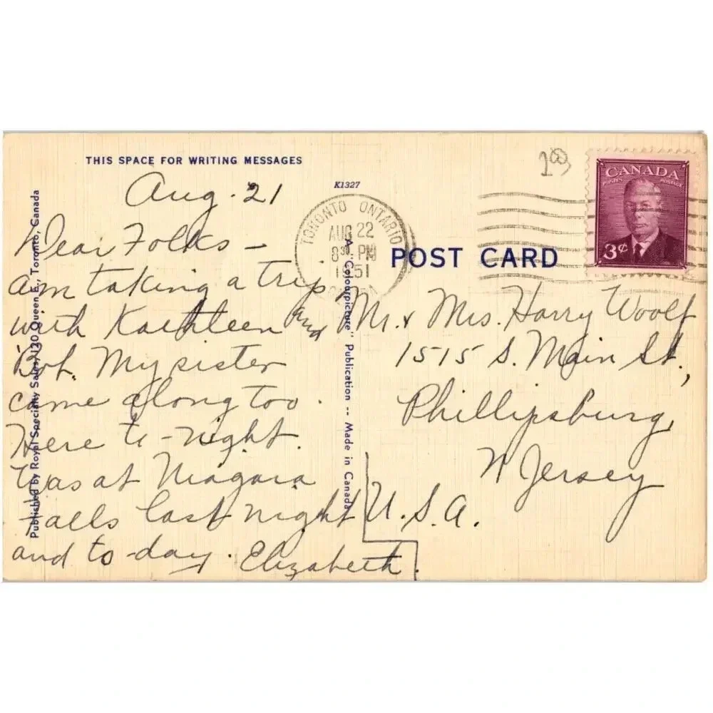 Post Office and Union Station Toronto Canada Postcard